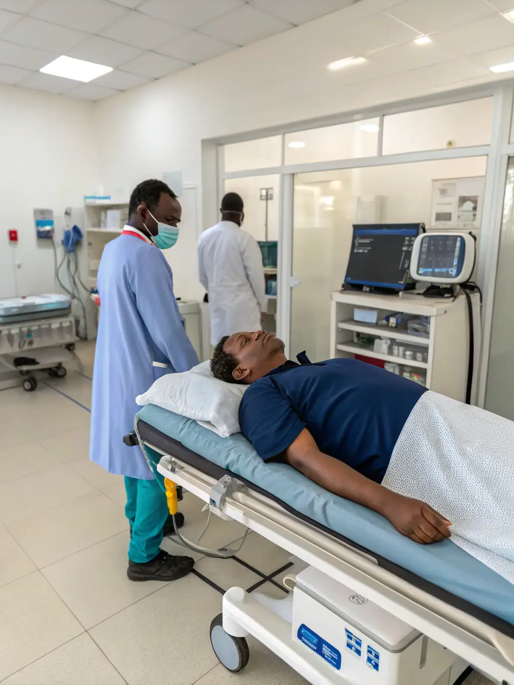 Image of a doctor examining a patient, symbolizing medical care and potential instances of medical negligence.