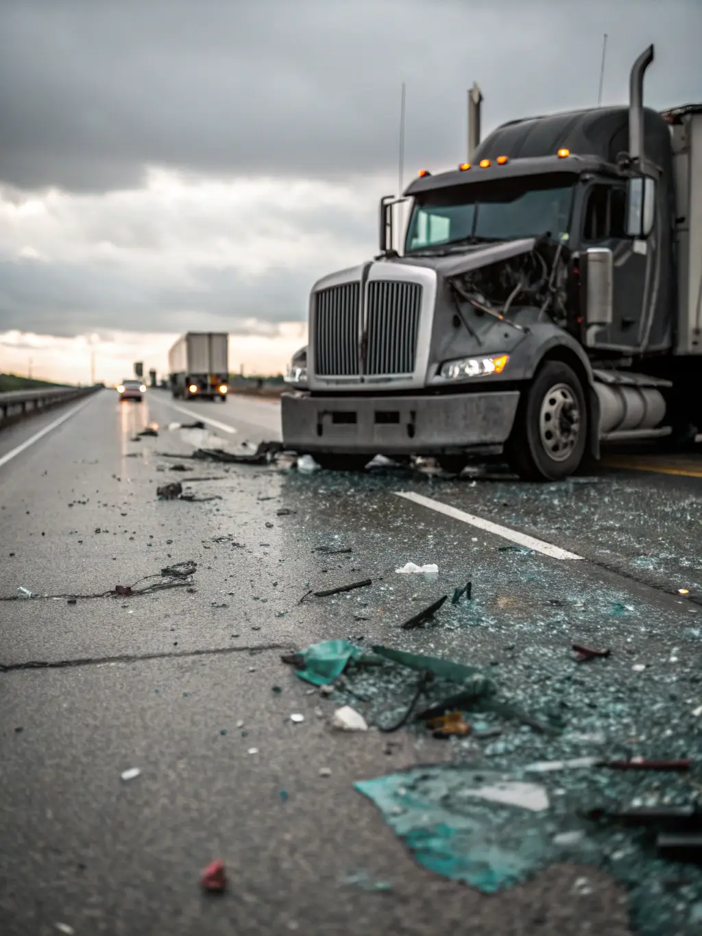 Image depicting a car crash scene with visible damage to both vehicles, emphasizing the aftermath of an auto accident.