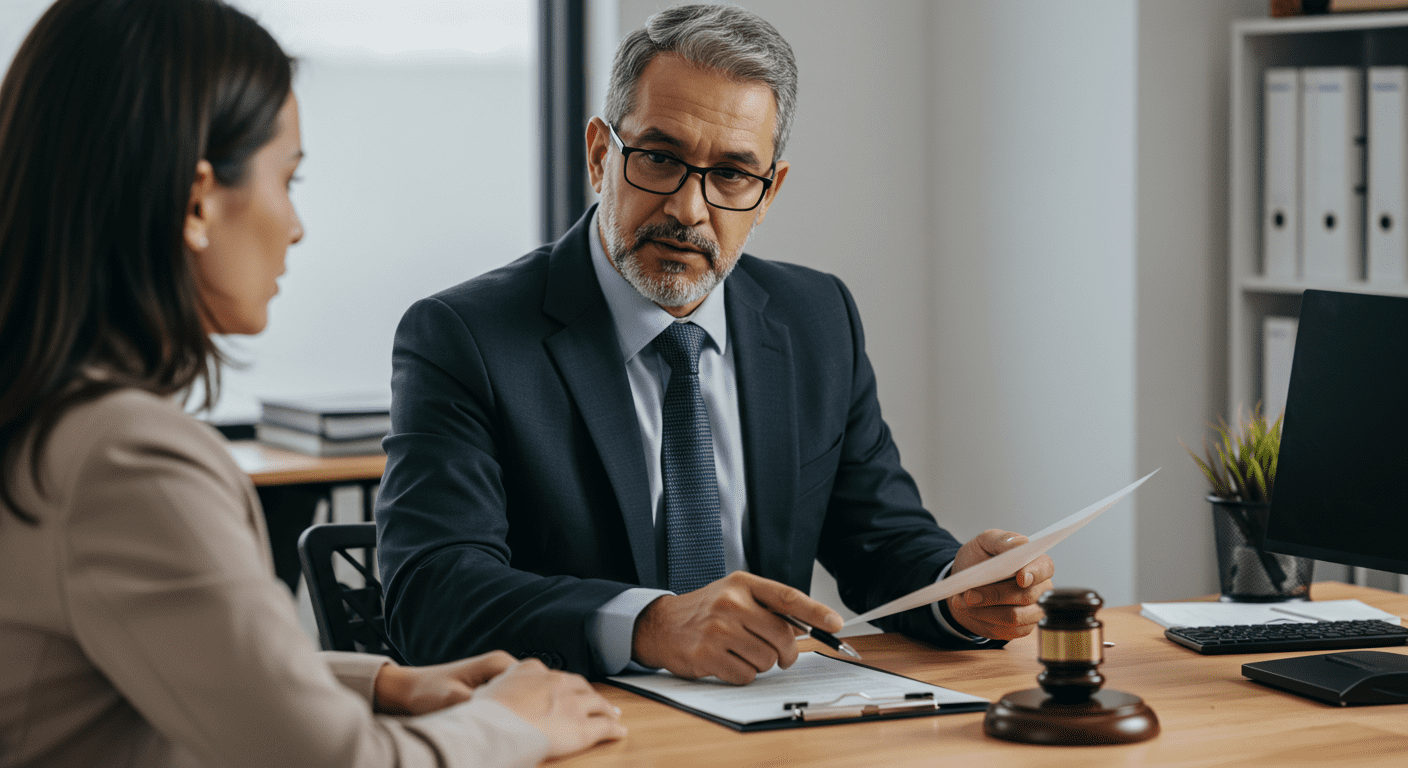 Attorney Consulting with Client